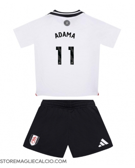 Fulham Adama Traore #11 Maglia Gara Casa Repliche 2024-25 Bambino Maniche Corte
